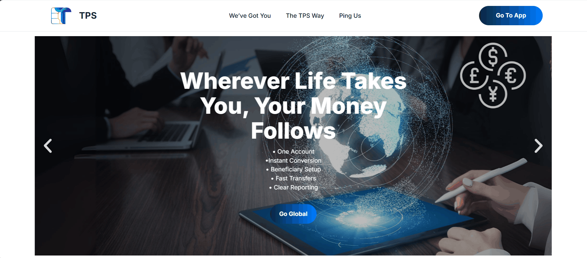 TPS Payment website