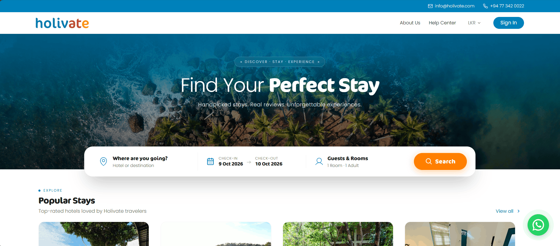 Holivate website